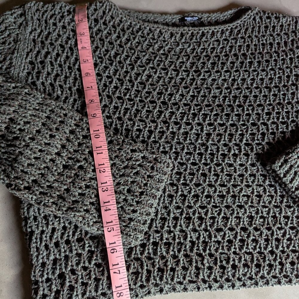 Massimo Dutti Cotton blend cutwork sweater - Picture 2 of 7